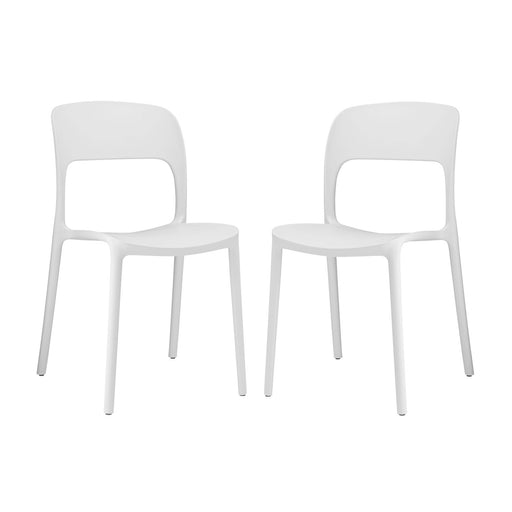 Hop Dining Set Set of 2 2403-WHI-SET