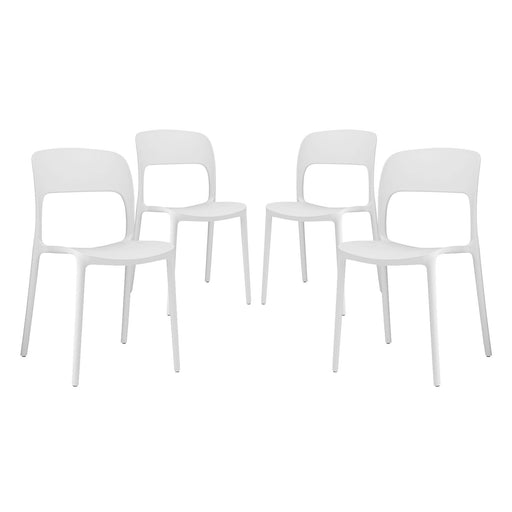 Hop Dining Set Set of 4 2404-WHI-SET