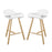 Clip Bar Stool Set of 2 2405-WHI-SET