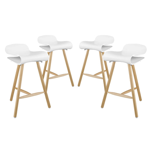 Clip Bar Stool Set of 4 2406-WHI-SET