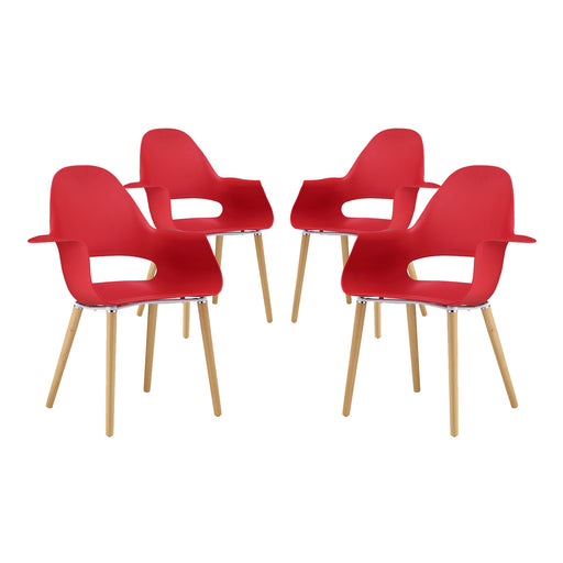 Soar Dining Set Set of 4 2408-RED-SET