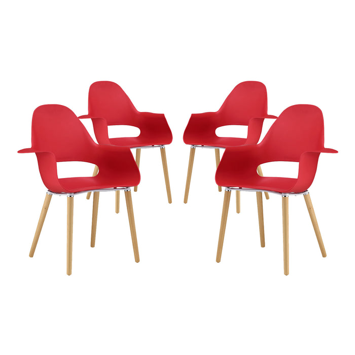 Soar Dining Set Set of 4 2408-RED-SET