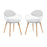 Basket Dining Set Set of 2 2409-WHI-WHI-SET