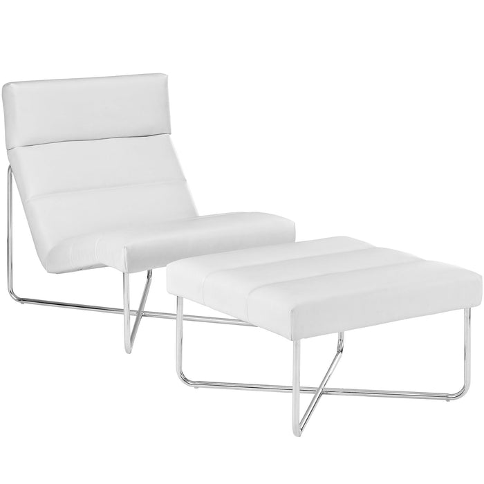 Reach Living Room Set Set of 2 2417-WHI-SET