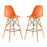 Pyramid Dining Side Bar Stool Set of 2 2422-ORA-SET