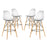 Pyramid Dining Side Bar Stool Set of 4 2423-CLSET