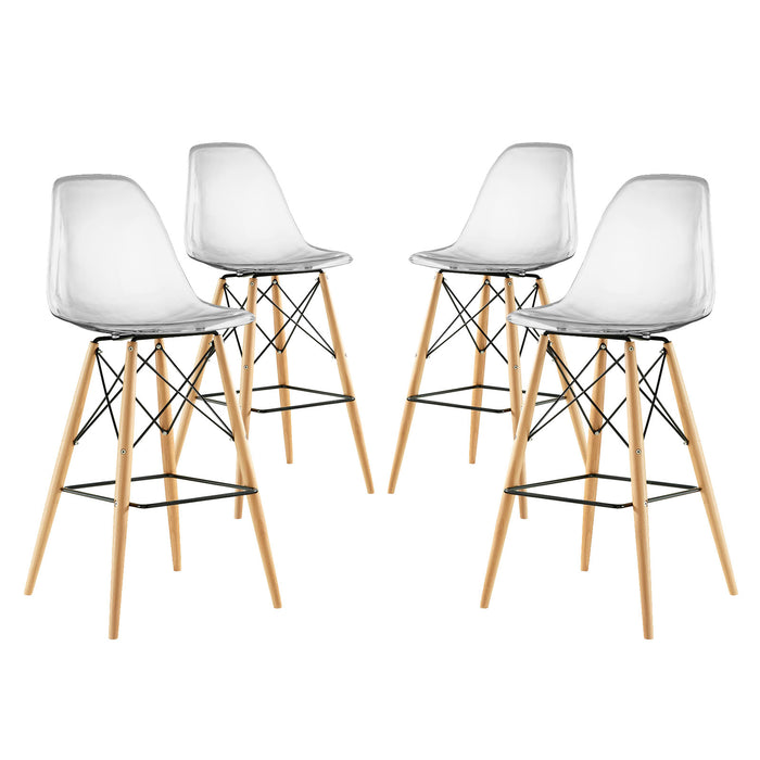 Pyramid Dining Side Bar Stool Set of 4 2423-CLSET