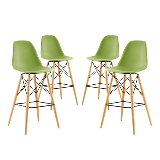 Pyramid Dining Side Bar Stool Set of 4 2423-LGN-SET