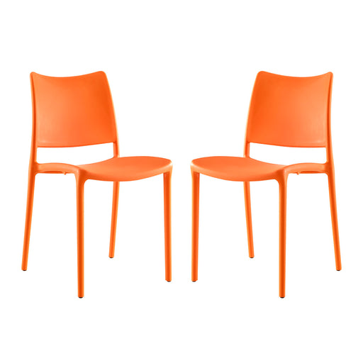 Hipster Dining Side Chair Set of 2 2424-ORA-SET