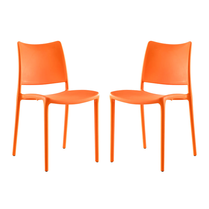 Hipster Dining Side Chair Set of 2 2424-ORA-SET