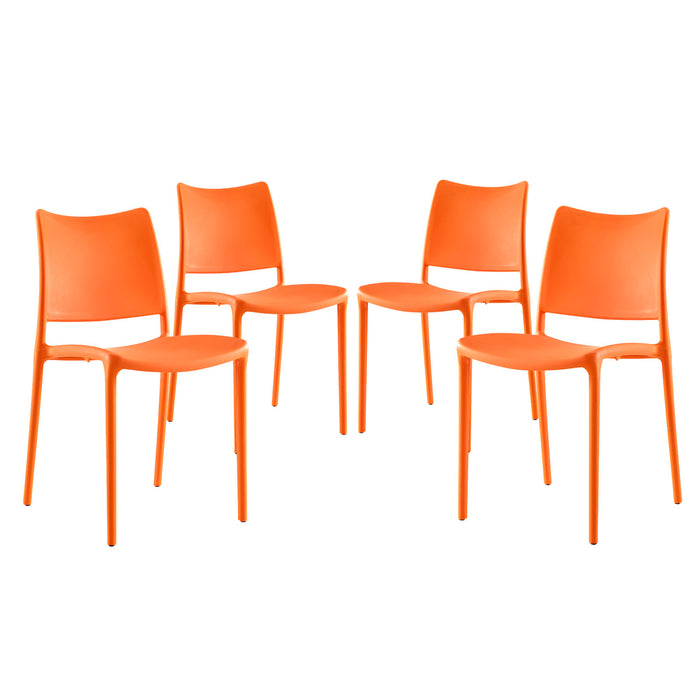 Hipster Dining Side Chair Set of 4 2425-ORA-SET