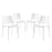 Hipster Dining Side Chair Set of 4 2425-WHI-SET