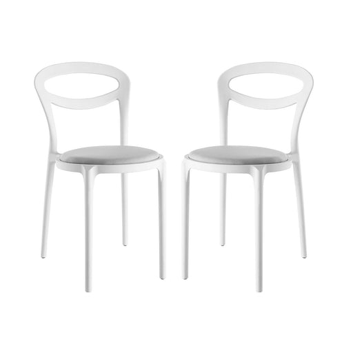 Assist Dining Side Chair Set of 2 2426-WHI-GRY-SET