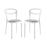 Assist Dining Side Chair Set of 2 2426-WHI-GRY-SET