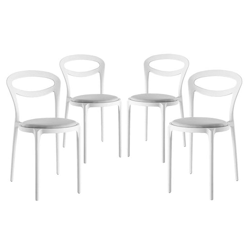 Assist Dining Side Chair Set of 4 2427-WHI-GRY-SET