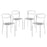 Assist Dining Side Chair Set of 4 2427-WHI-GRY-SET