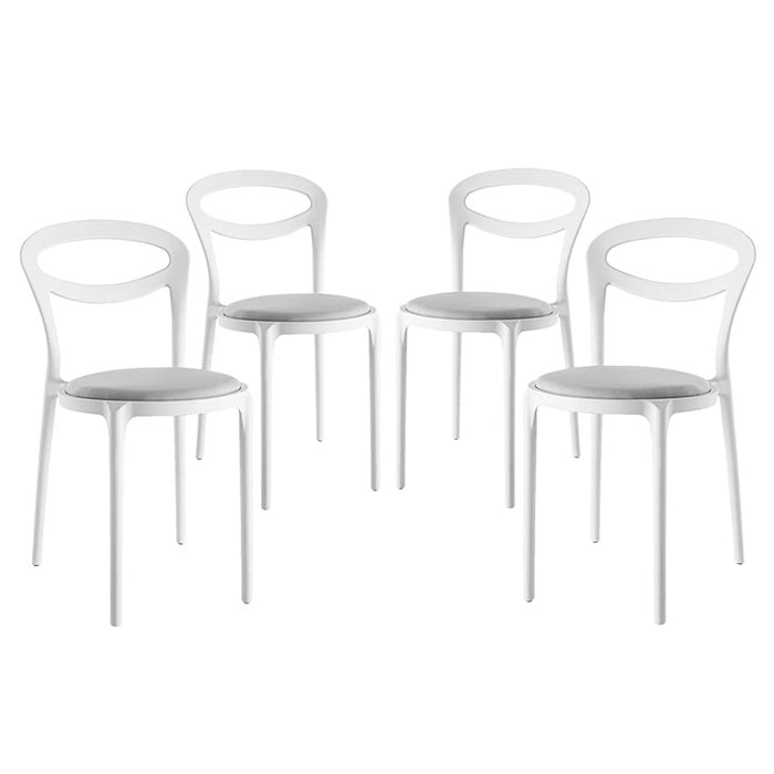 Assist Dining Side Chair Set of 4 2427-WHI-GRY-SET