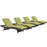 Convene Chaise Outdoor Patio Set of 4 2429-EXP-PESET