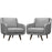 Verve Armchairs Set of 2 2446-LGSET