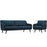 Verve Living Room Set Set of 2 2447-AZU-SET