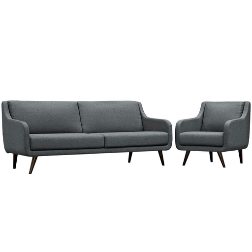 Verve Living Room Set Set of 2 2447-GRY-SET