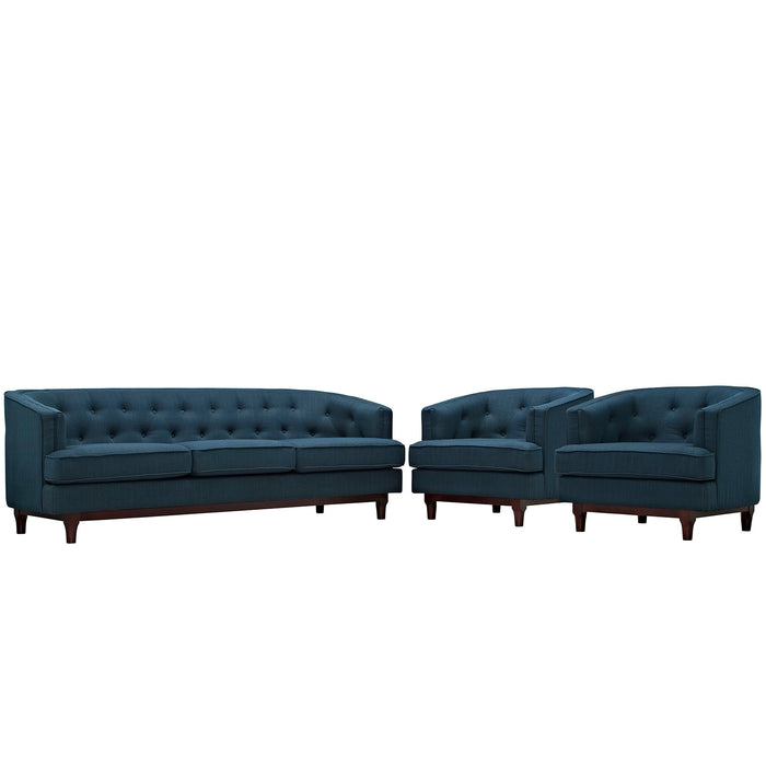 Coast Living Room Set Set of 3 2448-AZU-SET