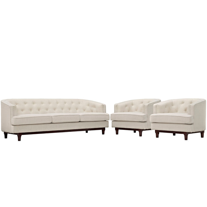 Coast Living Room Set Set of 3 2448-BEI-SET