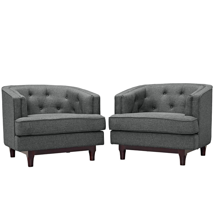 Coast Armchairs Set of 2 2449-GRY-SET