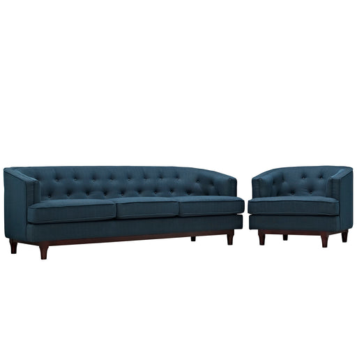 Coast Living Room Set Set of 2 2450-AZU-SET