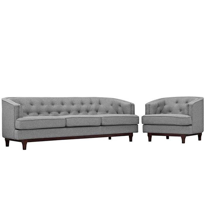 Coast Living Room Set Set of 2 2450-LGR-SET