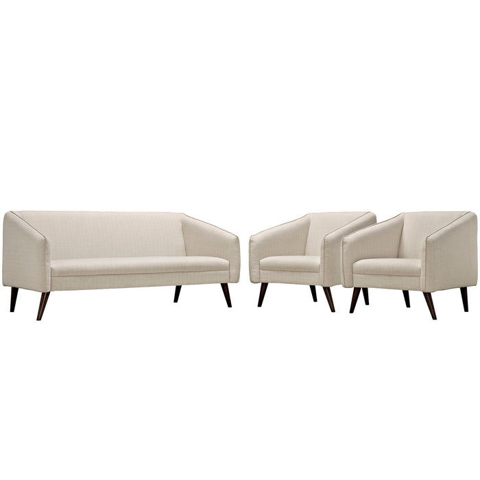 Slide Living Room Set Set of 3 2451-BEI-SET