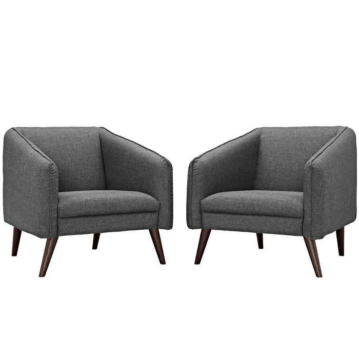 Slide Armchairs Set of 2 2452-GRY-SET