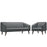 Slide Living Room Set Set of 2 2453-GRY-SET