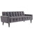 Delve Velvet Sofa 2456-GRY