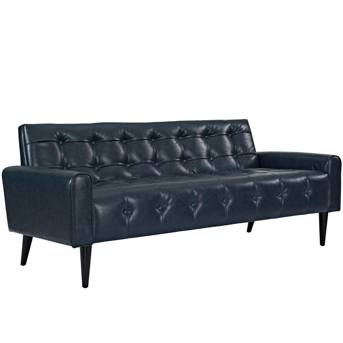 Delve Upholstered Vinyl Sofa 2457-BLU