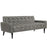 Delve Upholstered Vinyl Sofa 2457-GRY