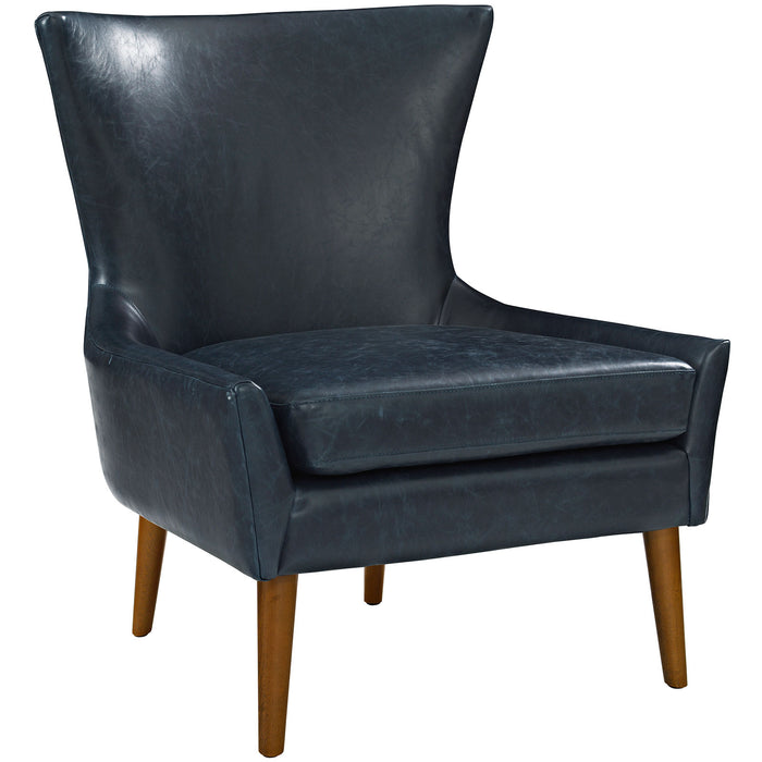 Keen Upholstered Vinyl Armchair 2458-BLU