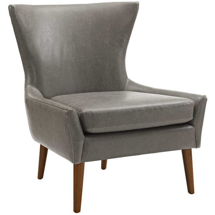 Keen Upholstered Vinyl Armchair 2458-GRY