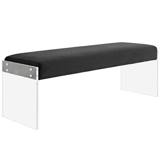 Roam Velvet Bench 2461-BLK