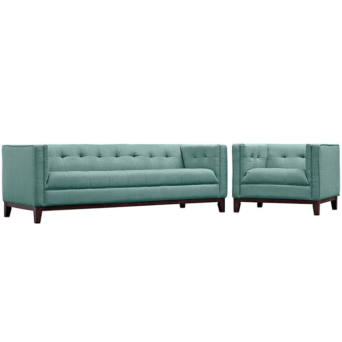 Serve Living Room Set Set of 2 2464-LAG-SET