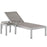 Shore 2 Piece Outdoor Patio Aluminum Set 2470-SLV-GRY-SET