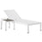 Shore 2 Piece Outdoor Patio Aluminum Set 2470-WHI-WHI-SET