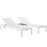 Shore 3 Piece Outdoor Patio Aluminum Set 2471-WHI-WHI-SET