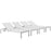 Shore Set of 4 Outdoor Patio Aluminum Chaise 2473-SLV-WHI-SET