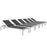 Shore Chaise Outdoor Patio Aluminum 
Set of 6 2474-SLV-BLK-SET