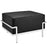 Charles Grande Leather Ottoman 251-BLK