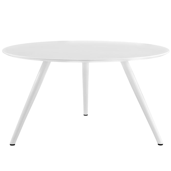 Lippa 54" Round Wood Top Dining Table with Tripod Base 2524-WHI