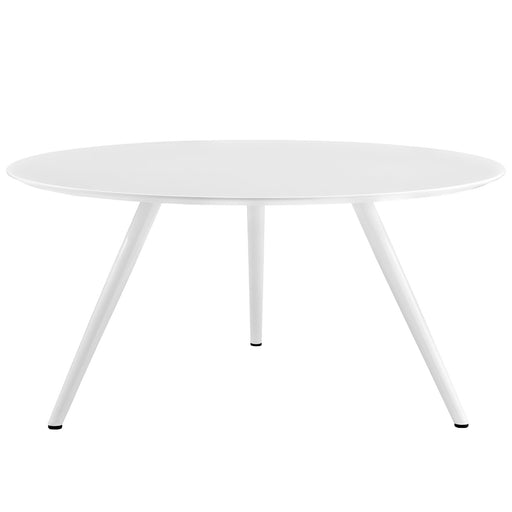 Lippa 60" Round Wood Top Dining Table with Tripod Base 2525-WHI