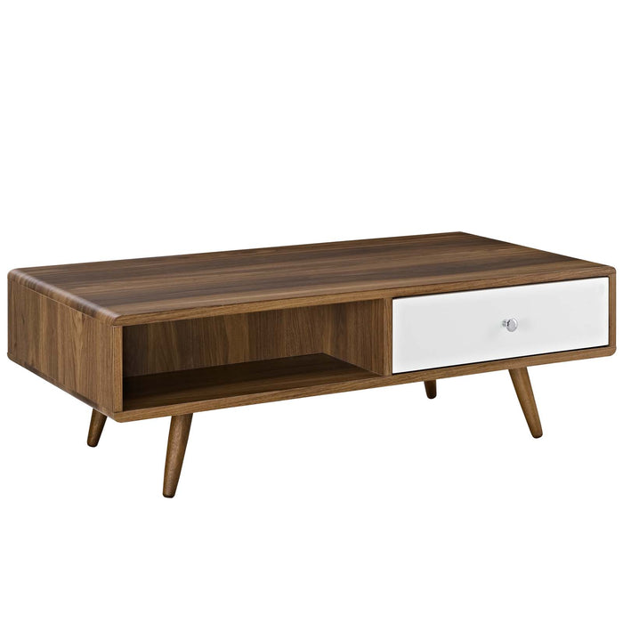 Transmit Coffee Table 2528-WAL-WHI