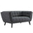 Bestow Upholstered Fabric Loveseat 2534-GRY